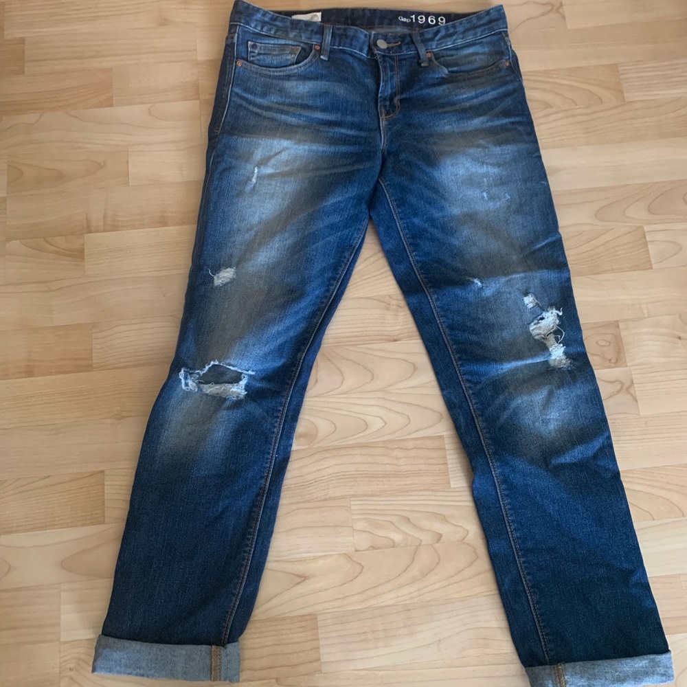 GAP real straight jeans